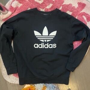 Adidas black crewneck sweatshirt